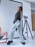 DAD FIT джинсы "WODOO" T265-17 - СВЕТЛО-СЕРЫЕ